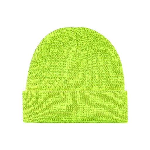 Odblaskowa czapka zimowa C14470 - Neon Yellow