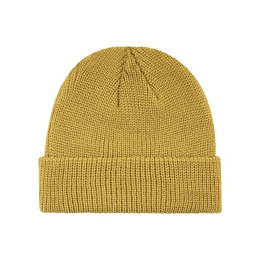 Czapka Rybacka Dzianinowa Akrylowa C1459 - Mustard