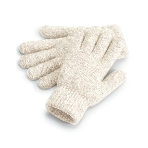 Rekawiczki z prazkowanym sciagaczem CB387 - Almond Marl