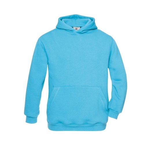 Bluza Klasyczna Czesana Bawełna Poliester Recykling BCWK681 - Very Turquoise