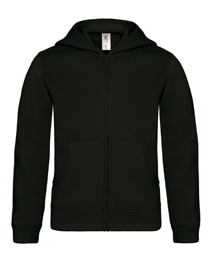Dziecięca bluza z kapturem i zamkiem - Black