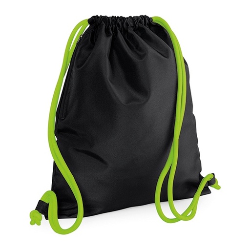 Wodoodporny worek sportowy BG110 - Black & Lime Green