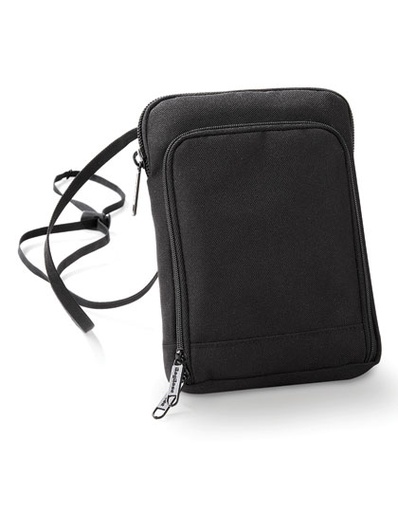Saszetka podrozna BG47 - poliester 600D - BagBase - Black
