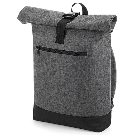 Plecak Roll-Top Poliester 20L BG855 - Grey Marl & Black