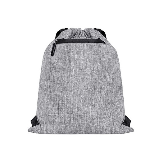 Torba sportowa ściągana BS15391 - Grey Melange & Black