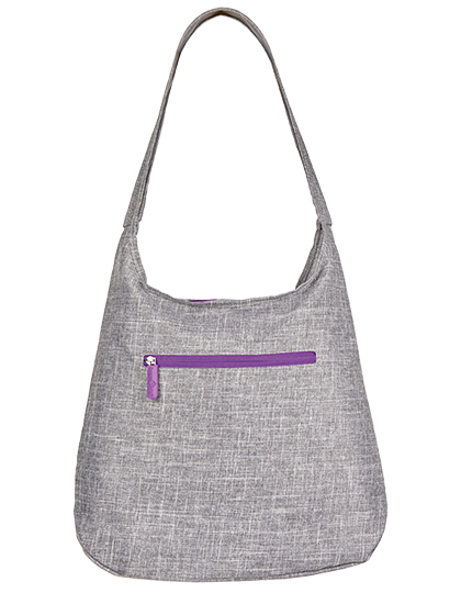Damska torba Union Square  - Grey Melange & Neon Lilac