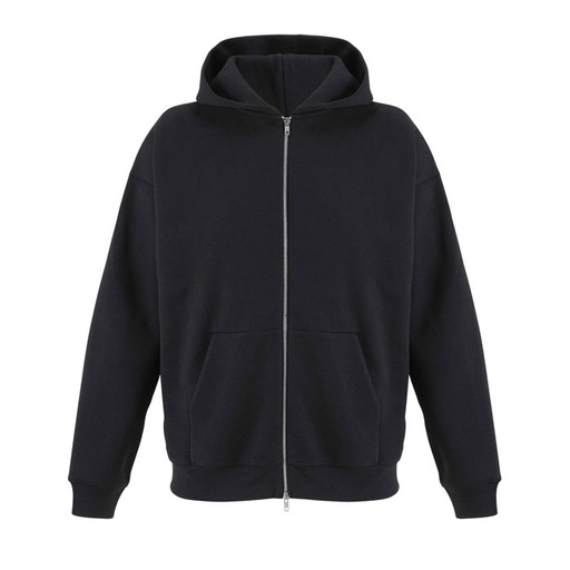 ELIOTT FULLZIP HOODIE - czarny