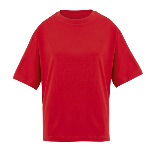 BOXY WOMEN T-SHIRT OVERSIZE S03807-BT - bright rojo