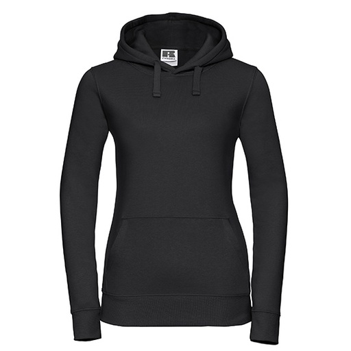 WYPRZEDAŻOWY Bluza Damska Slim Czesana Bawelna Trojwarstwowa Z265F - Black