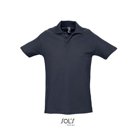 WYPRZEDAŻOWY Koszulka Polo Klasyczna Bawelniana Pika L562 - Navy