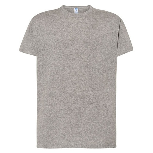 WYPRZEDAŻOWY Koszulka Klasyczna Bawelniana JHK190 - Grey Melange