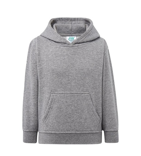 WYPRZEDAŻOWY Bluza kangurka dziecieca JHK421 - Grey Melange