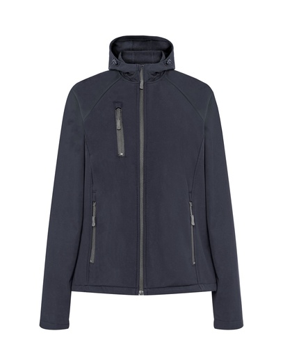 WYPRZEDAŻOWY Miekka damska kurtka softshell z kapturem SOFTSHELL HOOD - Navy