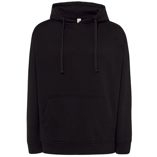 WYPRZEDAŻOWY Bluza Kangurka Mieszanka Bawelniana Poliestrowa JHK421 - Black
