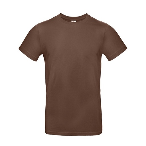WYPRZEDAŻOWY T-Shirt Klasyczny Bawelniany BCTU03T - Chocolate