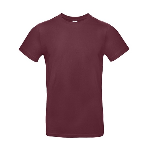 WYPRZEDAŻOWY T-Shirt Klasyczny Bawelniany BCTU03T - Burgundy