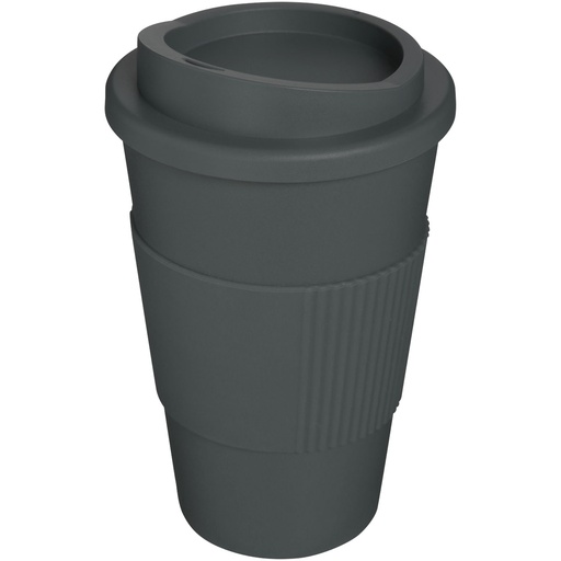 Kubek termiczny z serii Americano® o pojemności 350 ml z uchwytem 210002 - Szary