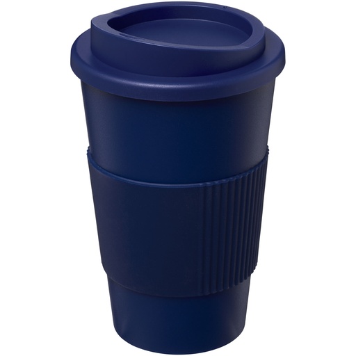 Kubek termiczny z serii Americano® o pojemności 350 ml z uchwytem 210002 - Niebieski