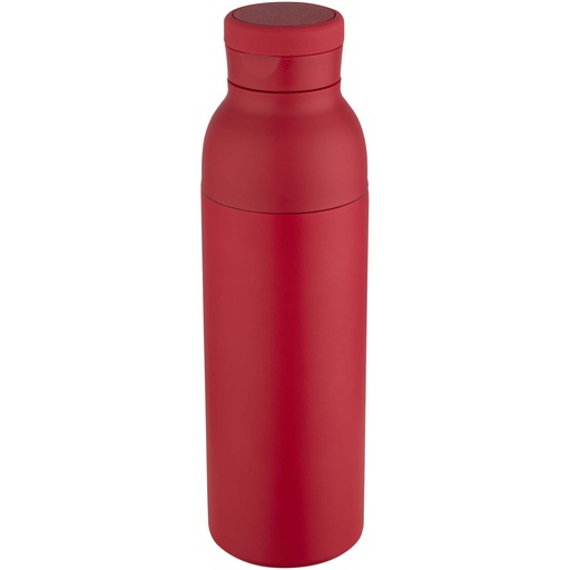 Illuminate butelka termiczna o pojemności 650 ml z podwójnymi ściankami, wykonana ze stali nierdzewnej z recyklingu z certyfi 100838 - Czerwony