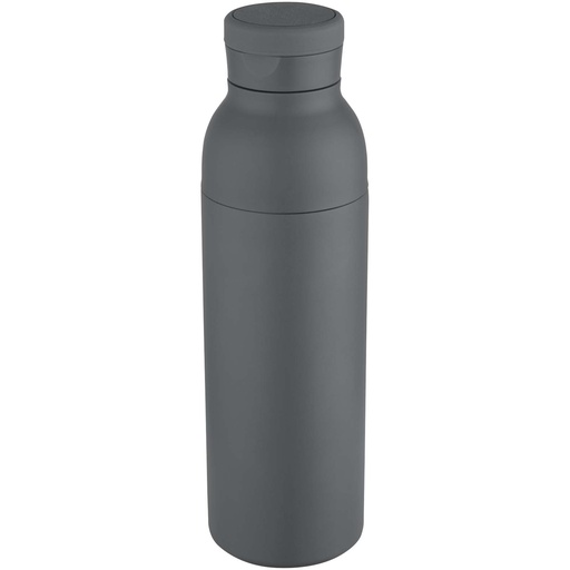 Illuminate butelka termiczna o pojemności 650 ml z podwójnymi ściankami, wykonana ze stali nierdzewnej z recyklingu z certyfi 100838 - Szary zmierzch