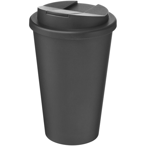 Izolowany kubek Americano® Renew o pojemności 350 ml z odporną na rozlanie pokrywką 210427 - Granitowy