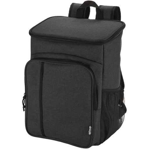 Tundra plecak termiczny z certyfikatem GRS z recyklingu z zestawem sztućców, 20 l 130120 - Melanż węglowy