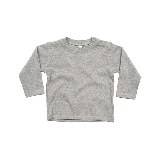 Koszulka dziecięca z długim rękawem BZ11 - Heather Grey Melange