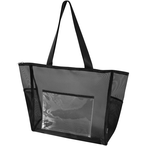 Mesh torba na zakupy 23 l z materiału pochodzącego z recyklingu 130138 - Czarny
