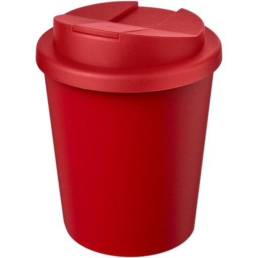 Kubek Americano® Espresso Eco z recyklingu o pojemności 250 ml z pokrywą odporną na zalanie 210455 - Czerwony