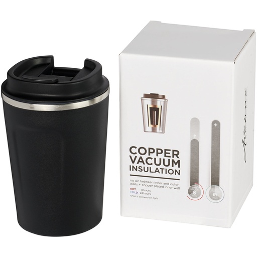 Szczelny miedziany kubek próżniowy Thor o pojemności 360 ml 100587 - Czarny