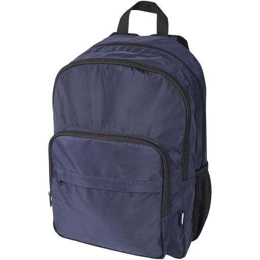 Trend Plus plecak na laptopa o przekątnej 15-cali o pojemności 20 l wykonany z materiałów z recyklingu z certyfikatem GRS 130086 - Granatowy