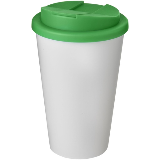 Kubek Americano® 350 ml z pokrywką chroniącą przed rozlaniem 210695 - Biało-zielony