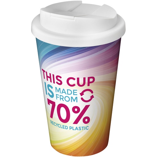 Brite-Americano® Eco szczelny kubek izolowany o pojemności 350 ml 210493 - Biały