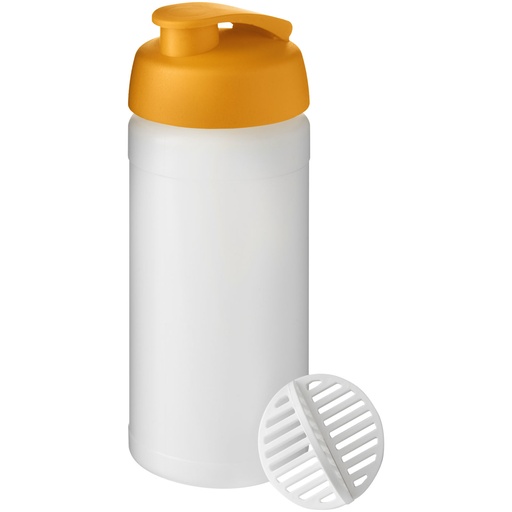 Shaker Baseline Plus o pojemności 500 ml 210702 - Pomarańczowo-szroniony bezbarwny