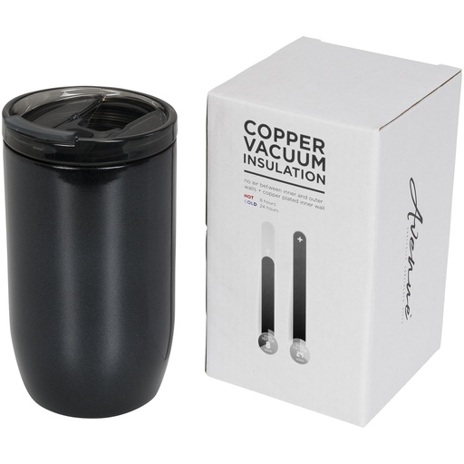 Kubek z miedzianą izolacją próżniową Lagom 380 ml 100548 - Błyszczący czarny