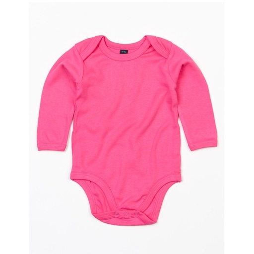 Body niemowlęce z długim rękawem BZ30 - Fuchsia