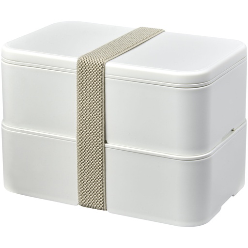 MIYO Renew dwuczęściowy lunchbox 210182 - Kość słoniowa-kamienny szary