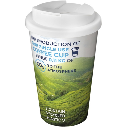 Kubek Brite-Americano® 350 ml z wieczkiem zapobiegającym rozchlapaniu 210697 - Biały