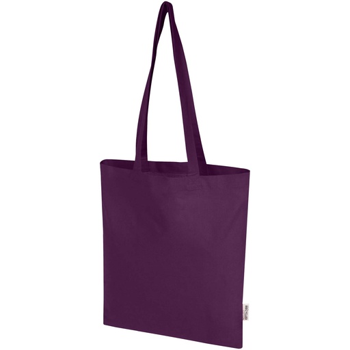 Madras Blend torba na zakupy z bawełny z recyklingu z certyfikatem GRS o gramaturze 140 g/m² i pojemności 7l 120760 - Fioletowy