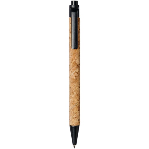 Długopis Midar z korka i słomy pszennej 107385 - Naturalno-czarny