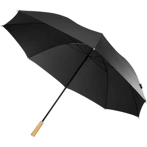 Wiatroodporny parasol golfowy 76 cm z PET z recyklingu Romee 109409 - Czarny