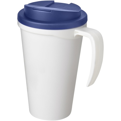 Americano® Grande 350 ml mug with spill-proof lid 210421 - Biało-niebieski