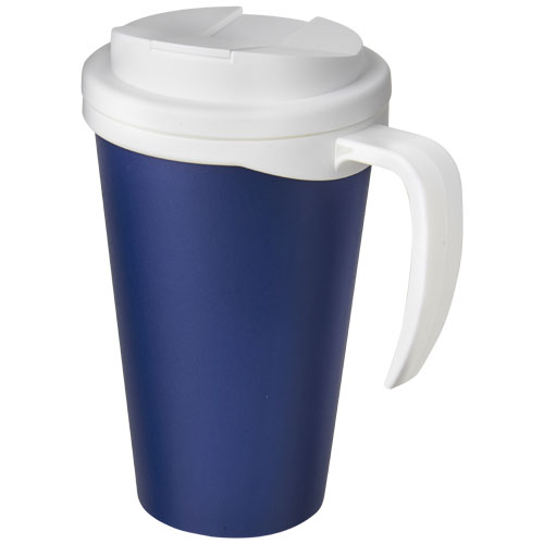 Americano® Grande 350 ml mug with spill-proof lid 210421 - Niebiesko-biały