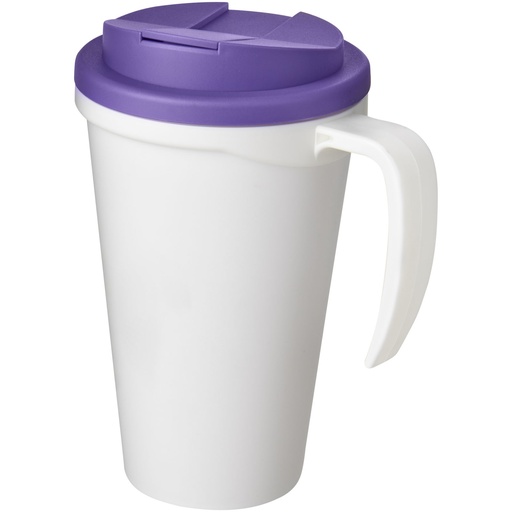 Americano® Grande 350 ml mug with spill-proof lid 210421 - Biało-fioletowy