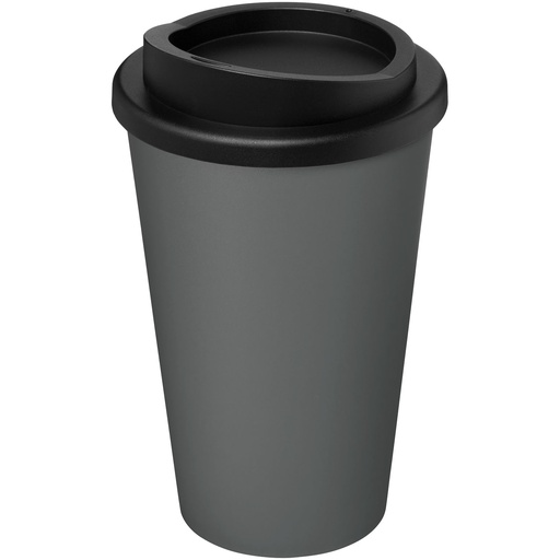 Kubek termiczny americano® o pojemności 350 ml z materiałów pochodzących z recyklingu 210691 - Szaro-czarny