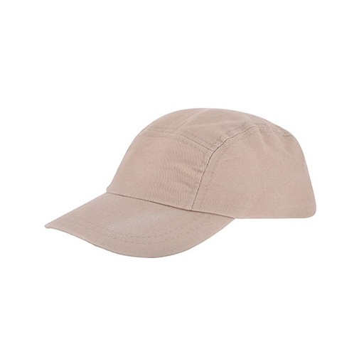 [C506-1000338662] Dziecięca czapka z daszkiem 5-panelowa C506 - Natural
