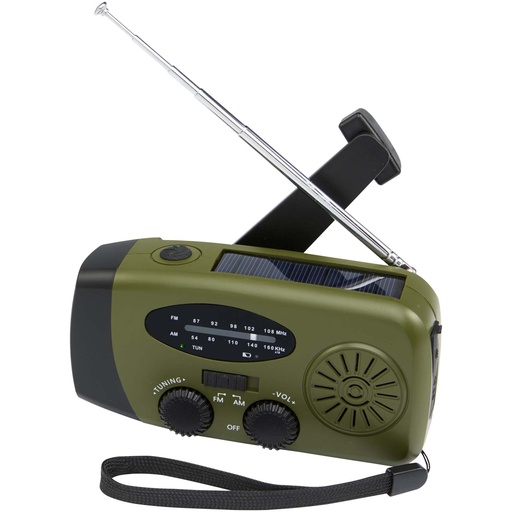 Avior radio awaryjne z certyfikatem RCS z tworzyw sztucznych pochodzących z recyklingu 124514 - Wojskowy zielony