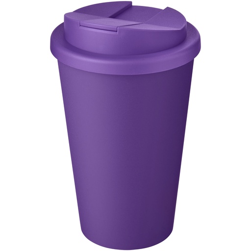Kubek Americano® Eco z recyklingu o pojemności 350 ml z pokrywą odporną na zalanie 210425 - Fioletowy