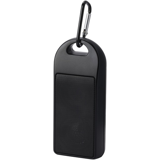 Omni głośnik Bluetooth® IPX4 o mocy 3 W z tworzyw sztucznych pochodzących z recyklingu z certyfikatem RCS 124333 - Czarny