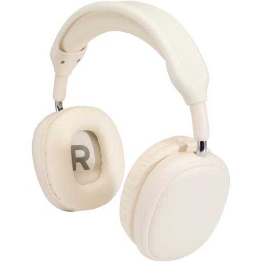 Alzir bezprzewodowy zestaw słuchawkowy Bluetooth® wokółuszny z tworzyw sztucznych pochodzących z recyklingu 124484 - Biały